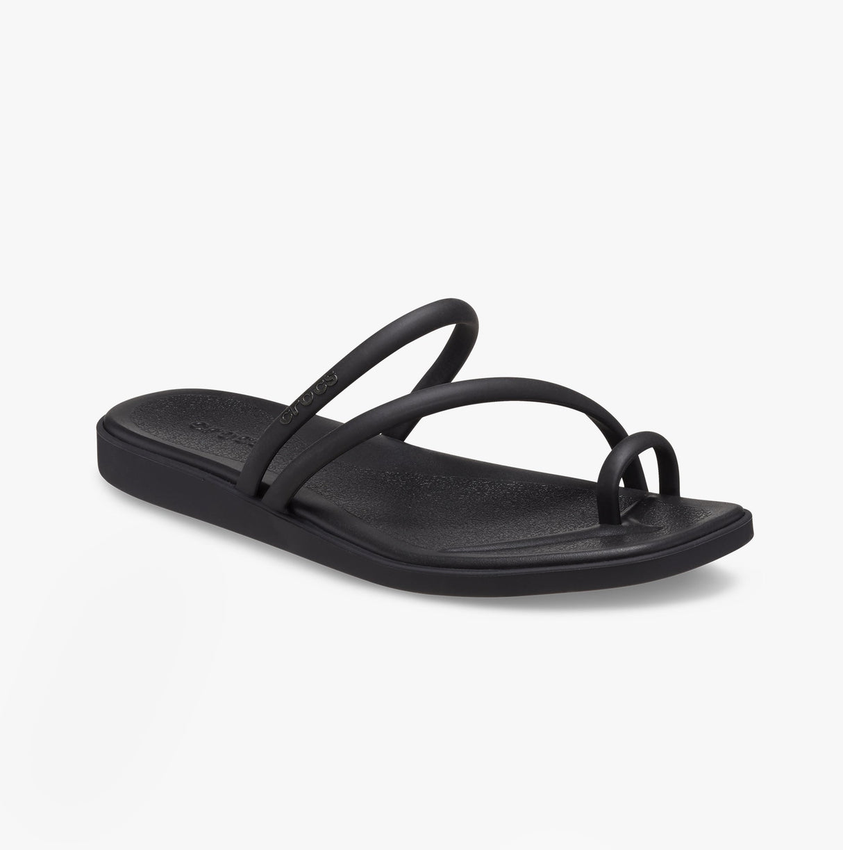 Crocs MIAMI TOE LOOP Womens Sandals Black