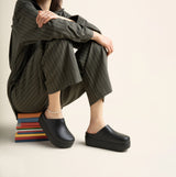 Crocs 209869-001 DYLAN PLATFORM Womens Clogs Black