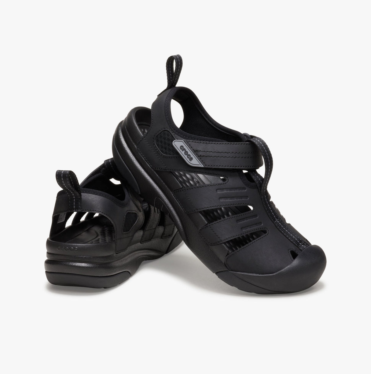 Crocs 209875-001 YUKON FISHERMAN Mens Closed Toe Black