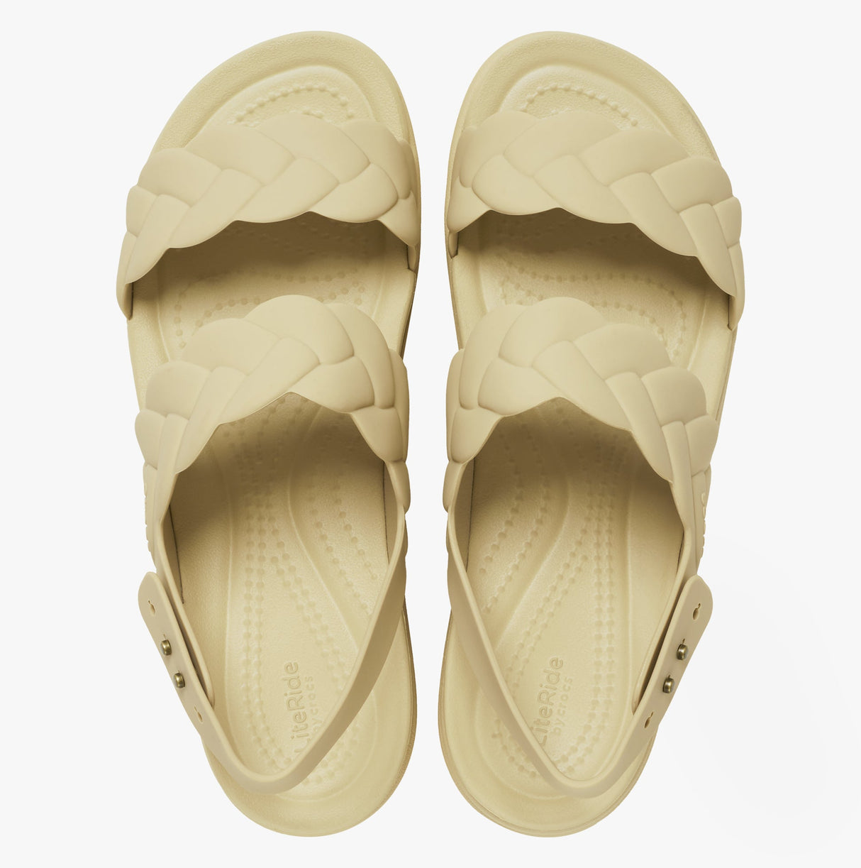 Crocs 209977-212 BROOKLYN WOVEN Womens Sandals Chai