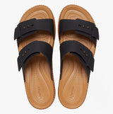 Crocs 209978-001 BROOKLYN WOVEN BUCKLE Womens Sandals Black