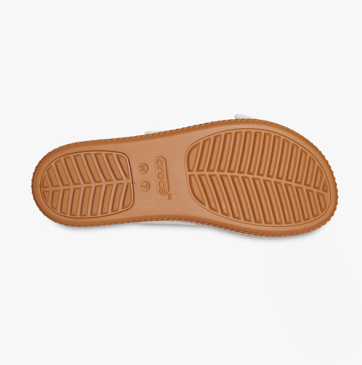 Crocs 209978-0WV BROOKLYN WOVEN BUCKLE Womens Sandals Chalk