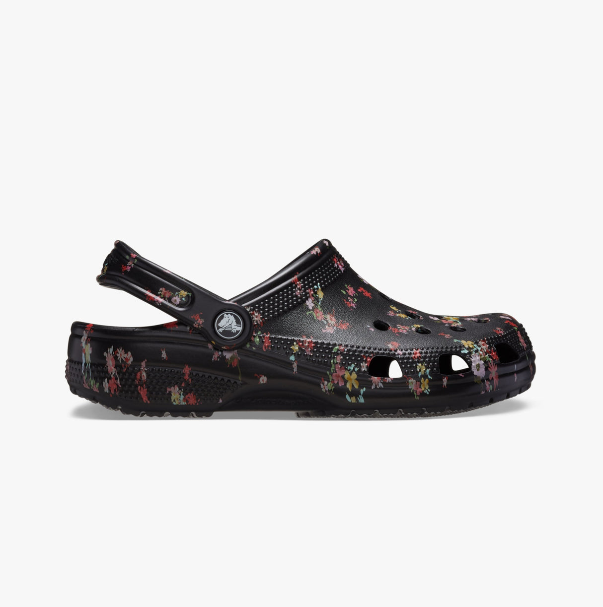 Crocs 210397-001 CLASSIC DITSY FLORAL Womens Clogs Black