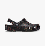 Crocs 210397-001 CLASSIC DITSY FLORAL Womens Clogs Black