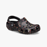 Crocs 210397-001 CLASSIC DITSY FLORAL Womens Clogs Black