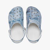 Crocs 210402-4MH CLASSIC DENIM Womens Clogs Light Denim