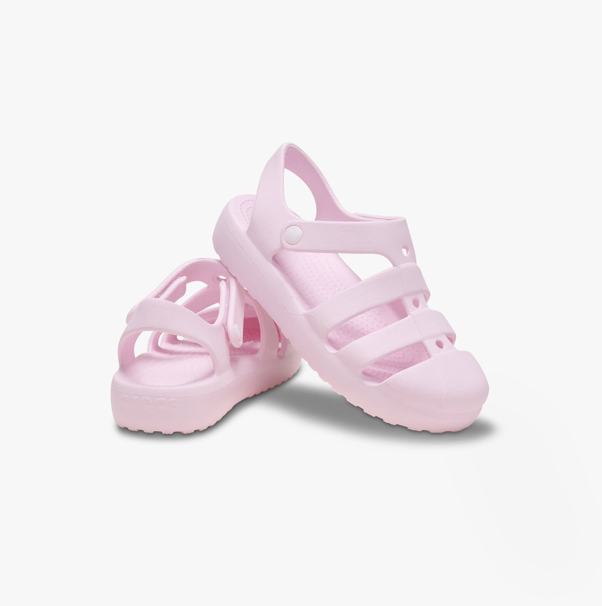 Crocs CLASSIC FISHERMAN TODDLER Girls Sandals Pink Milk