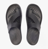 Crocs 210834-001 GETAWAY PLATFORM TOE LOOP Womens Sandals Black