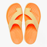 Crocs 210834-78Z GETAWAY PLATFORM TOE LOOP Womens Sandals Golden Hour