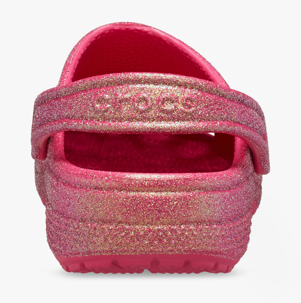 Crocs 211005-6ZQ CLASSIC IRIDESCENT GLITTER Womens Clogs Dragon Fruit