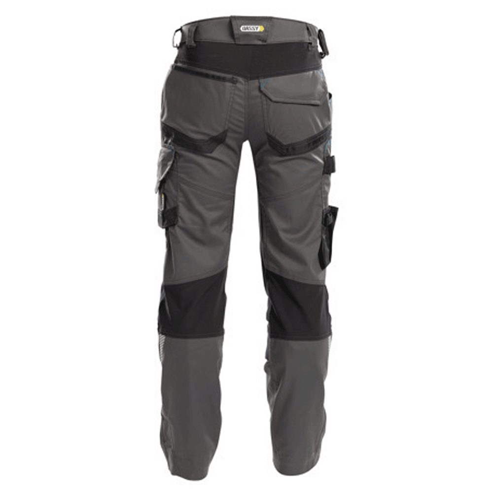 DASSY Dynax 200980 Stretch Kneepad Work Trousers Grey/Black