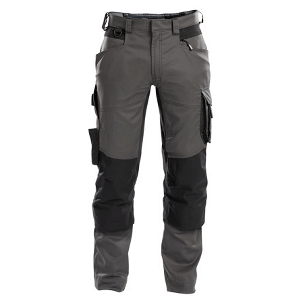 DASSY Dynax 200980 Stretch Kneepad Work Trousers Grey/Black