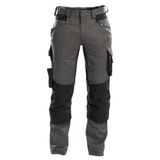 DASSY Dynax 200980 Stretch Kneepad Work Trousers Grey/Black