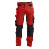 DASSY Dynax 200980 Stretch Kneepad Work Trousers Red/Black 49" Waist, 32" Leg