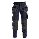 DASSY Flux 200975 Stretch Holster Pocket Kneepad Work Trousers Navy Blue