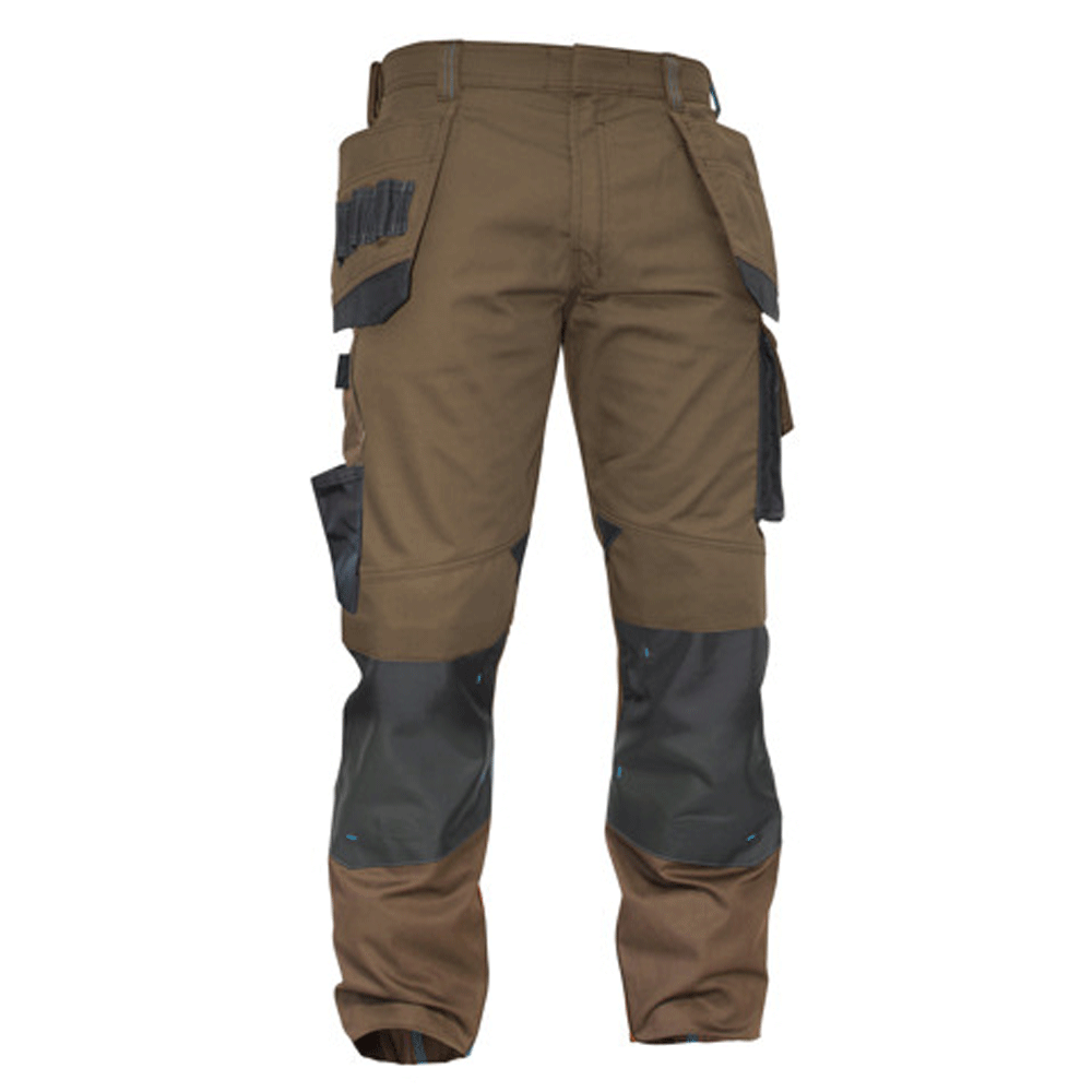 DASSY Magnetic 200908 Water-Repellent Holster Pocket Multi-Pocket Kneepad Trousers Brown