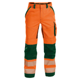 DASSY Odessa 200984 Hi-Vis Kneepad Multi-Pocket Trousers Orange 31" Waist, Short Leg