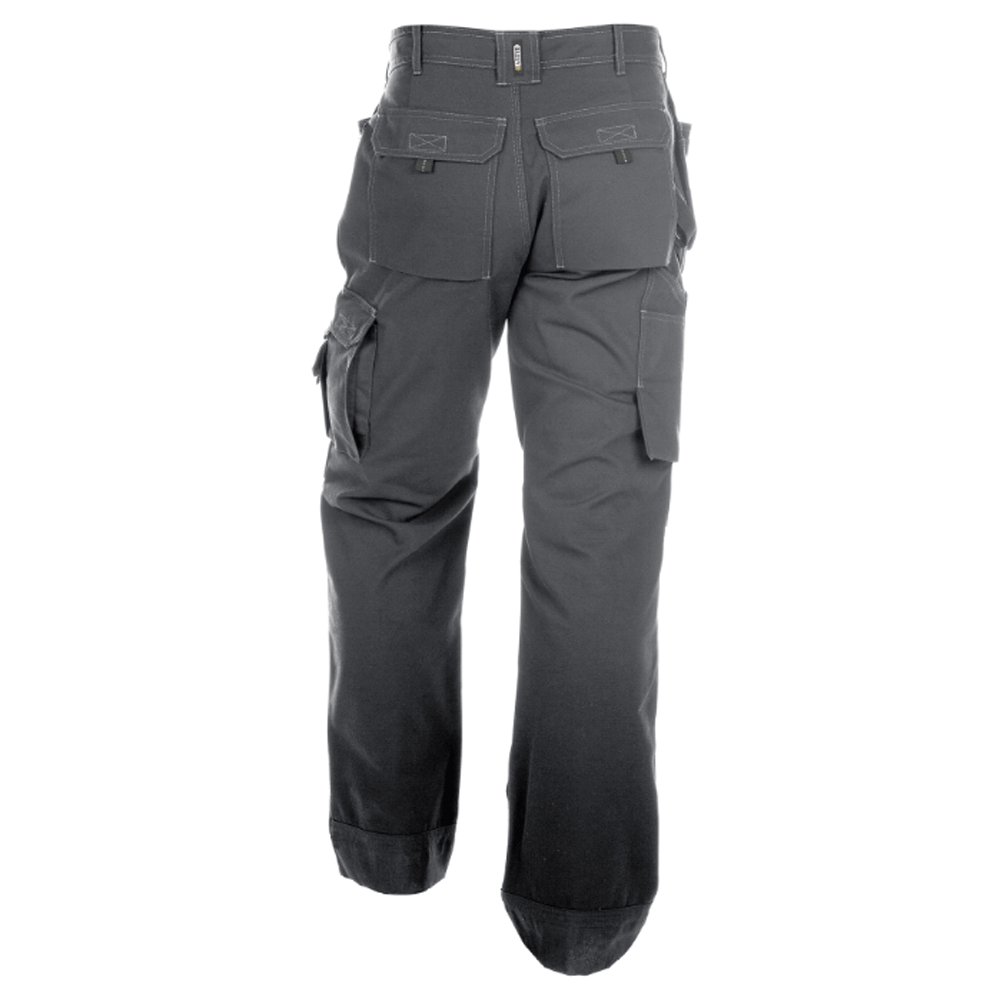 DASSY Texas 200595 Canvas Holster Pocket Kneepad Trousers Cement Grey, 43" Waist 34" Leg