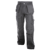 DASSY Texas 200595 Canvas Holster Pocket Kneepad Trousers Cement Grey, 43" Waist 34" Leg