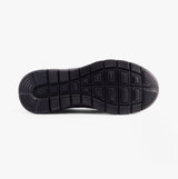 DEK LADY SPORT Womens Faux Leather Elasticated Leisure Shoes Black