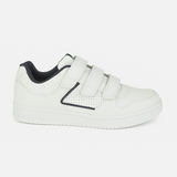 DEK CHARING CROSS Mens Triple Velcro Trainers White