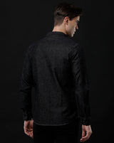 Men's Slim Fit Solid Denim Casual Shirt (DRANS)
