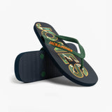 Jack & Jones LOGO PALM PRINT Mens Flip-Flops Navy Blazer