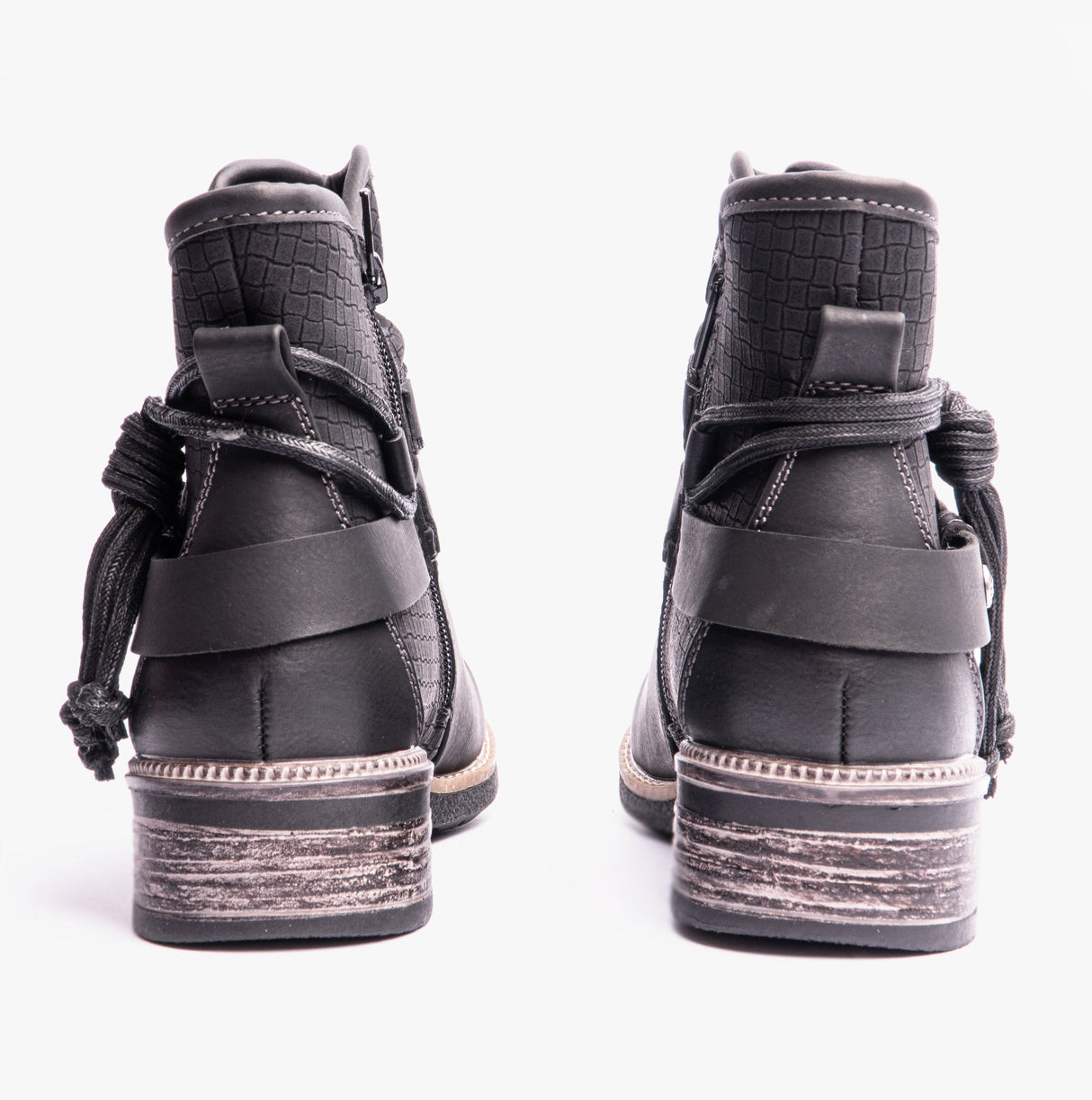 Rieker 94689-00 Womens Ankle Boots Black