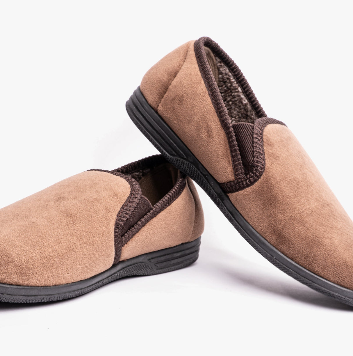 Jo & Joe JAKE Mens Full Slippers Brown