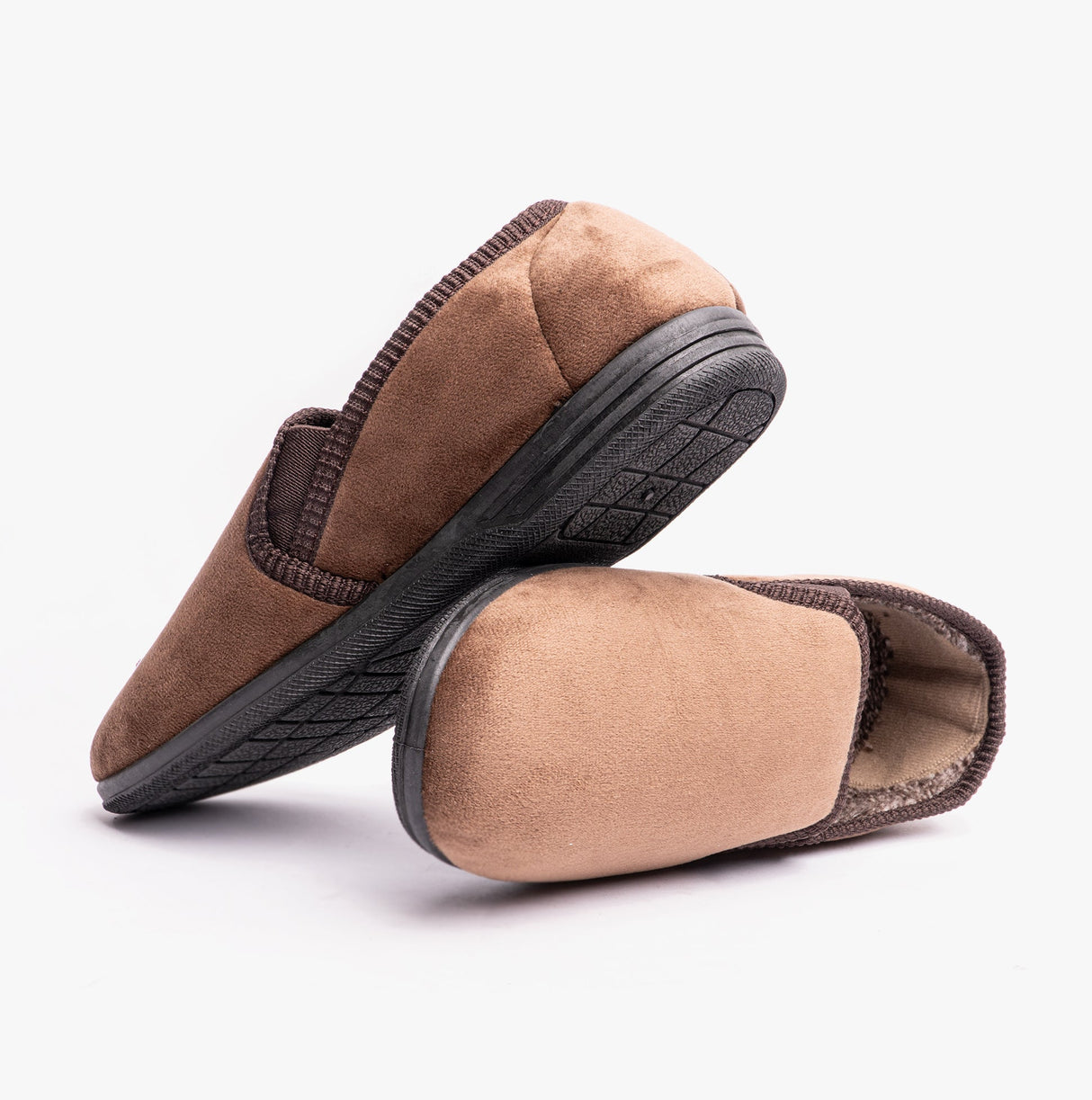 Jo & Joe JAKE Mens Full Slippers Brown