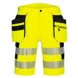 Portwest DX446 DX4 Hi-Vis Detachable Holster Pocket 4-Way Stretch Shorts