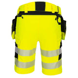 Portwest DX446 DX4 Hi-Vis Detachable Holster Pocket 4-Way Stretch Shorts