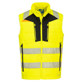 Portwest DX4 Hi-Vis Hybrid Baffle Bodywarmer