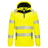 Portwest DX4 Hi-Vis 1/4 Zip Hoodie
