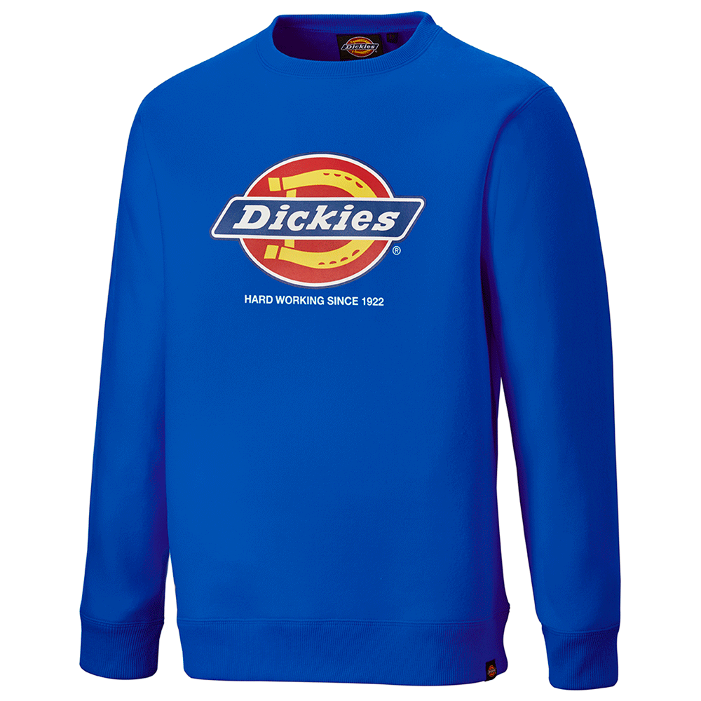 Dickies DT3010 22 Longton Graphic Logo Sweatshirt Royal Blue 4XL