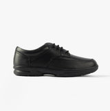 Dr Keller BRIAN Mens Leather Comfort Fit Lace-Up Shoes Black