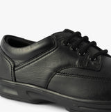 Dr Keller BRIAN Mens Leather Comfort Fit Lace-Up Shoes Black