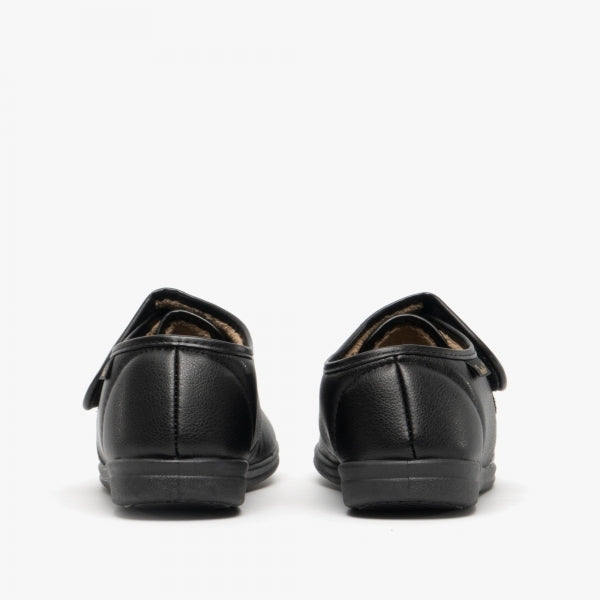 Dr Keller CHRIS Mens Full Slippers Black