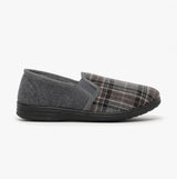 Dr Keller DEREK Mens Full Slippers Grey
