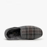 Dr Keller DEREK Mens Full Slippers Grey
