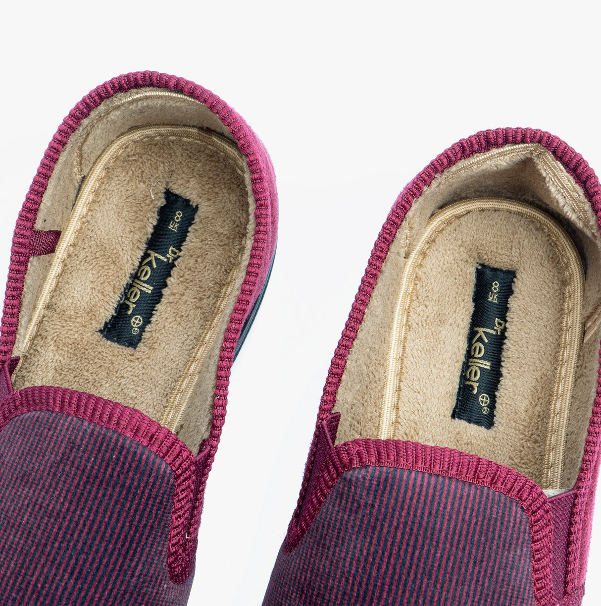 Dr Keller DONNAEL Mens Full Slippers Burgundy