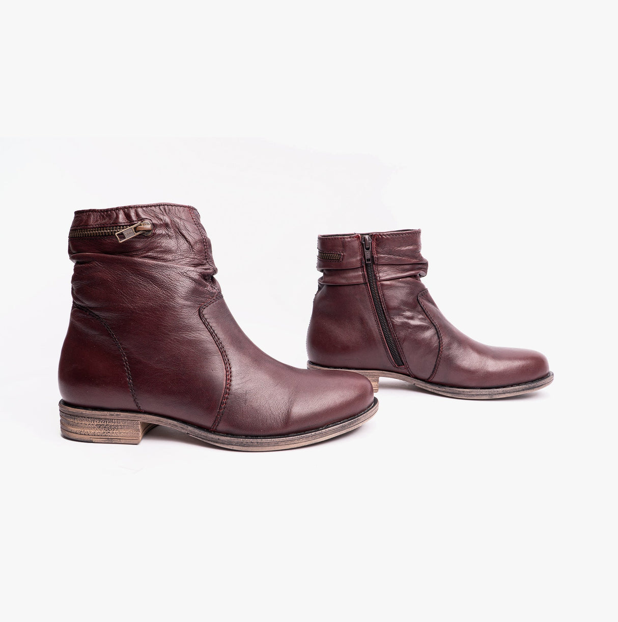 Dr Keller DANA Womens Ankle Boots Burgundy