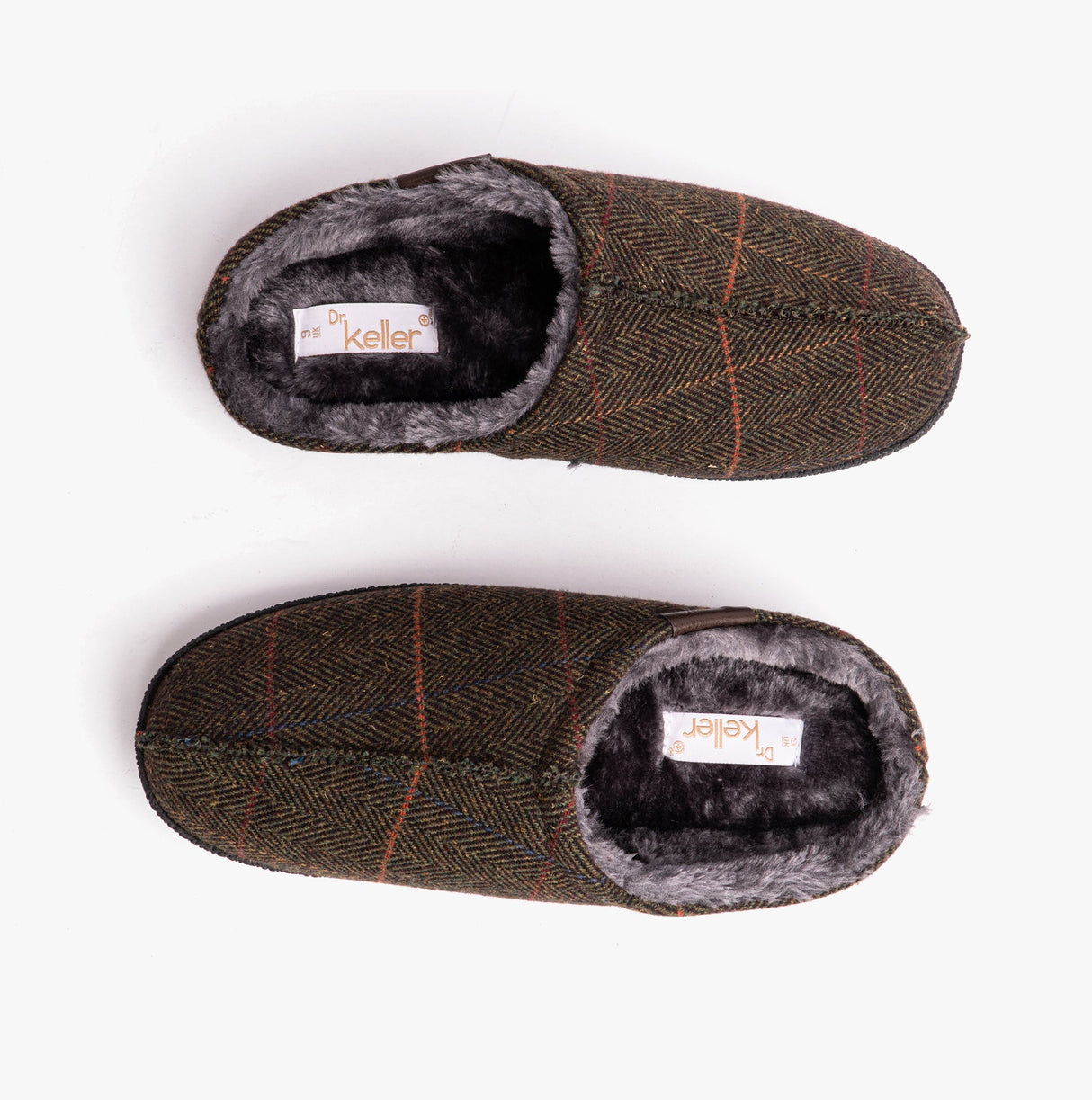 Dr Keller BARNEY Mens Mule Slippers Brown