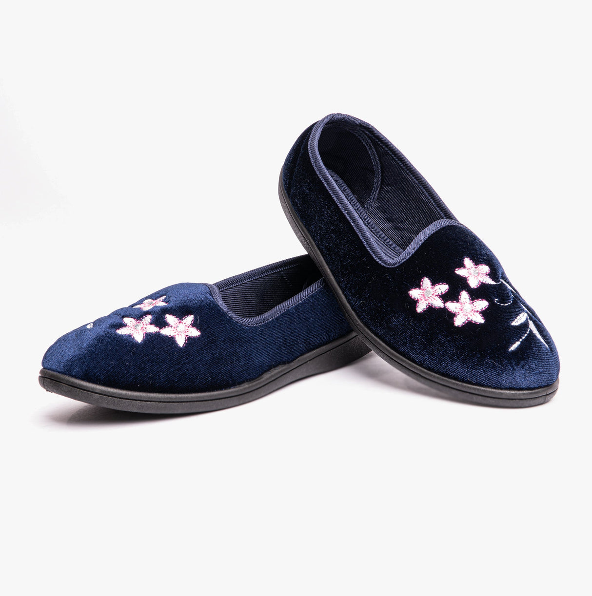 Dr Keller VERA Womens Ballerina Slippers Navy