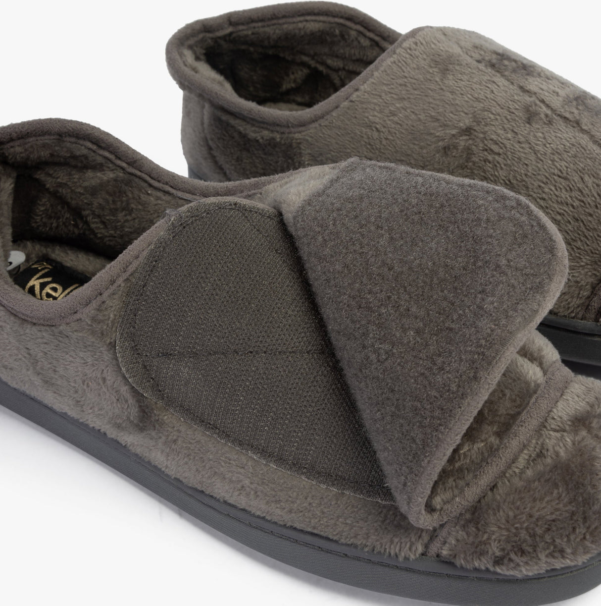 Dr Keller VELVIT Mens Slippers Grey