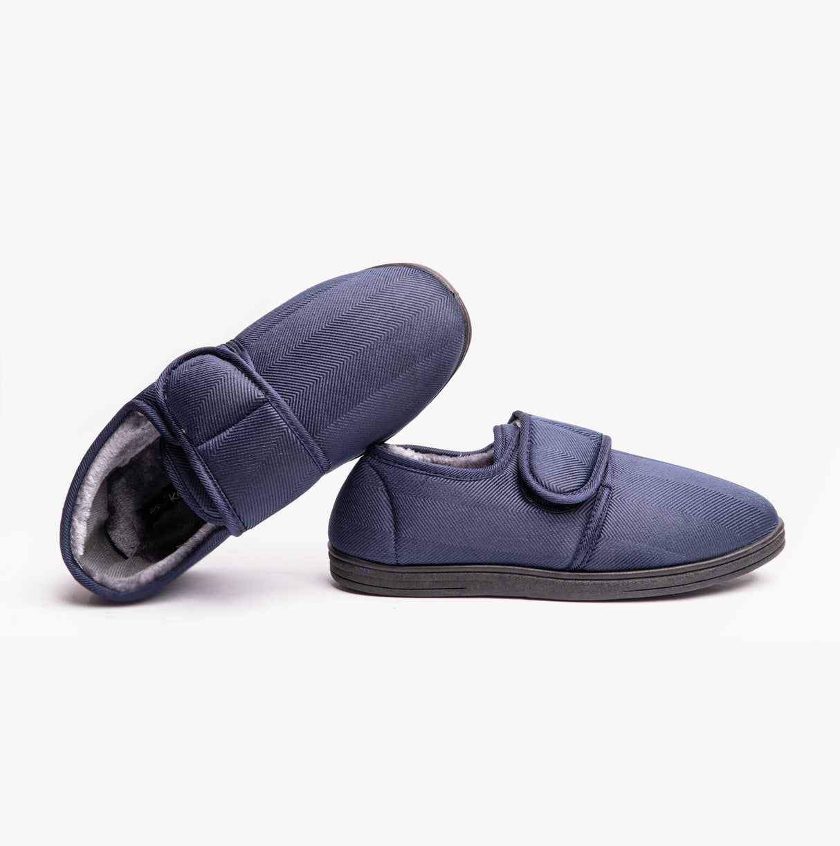 Dr Keller TOM Mens Full Slippers Navy