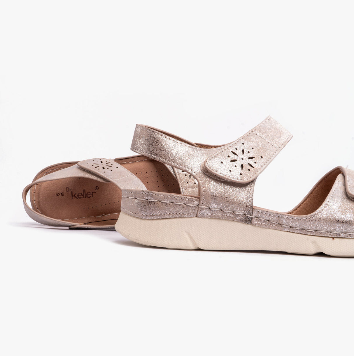 Dr Keller MARIE Womens Sandals Beige Metalic