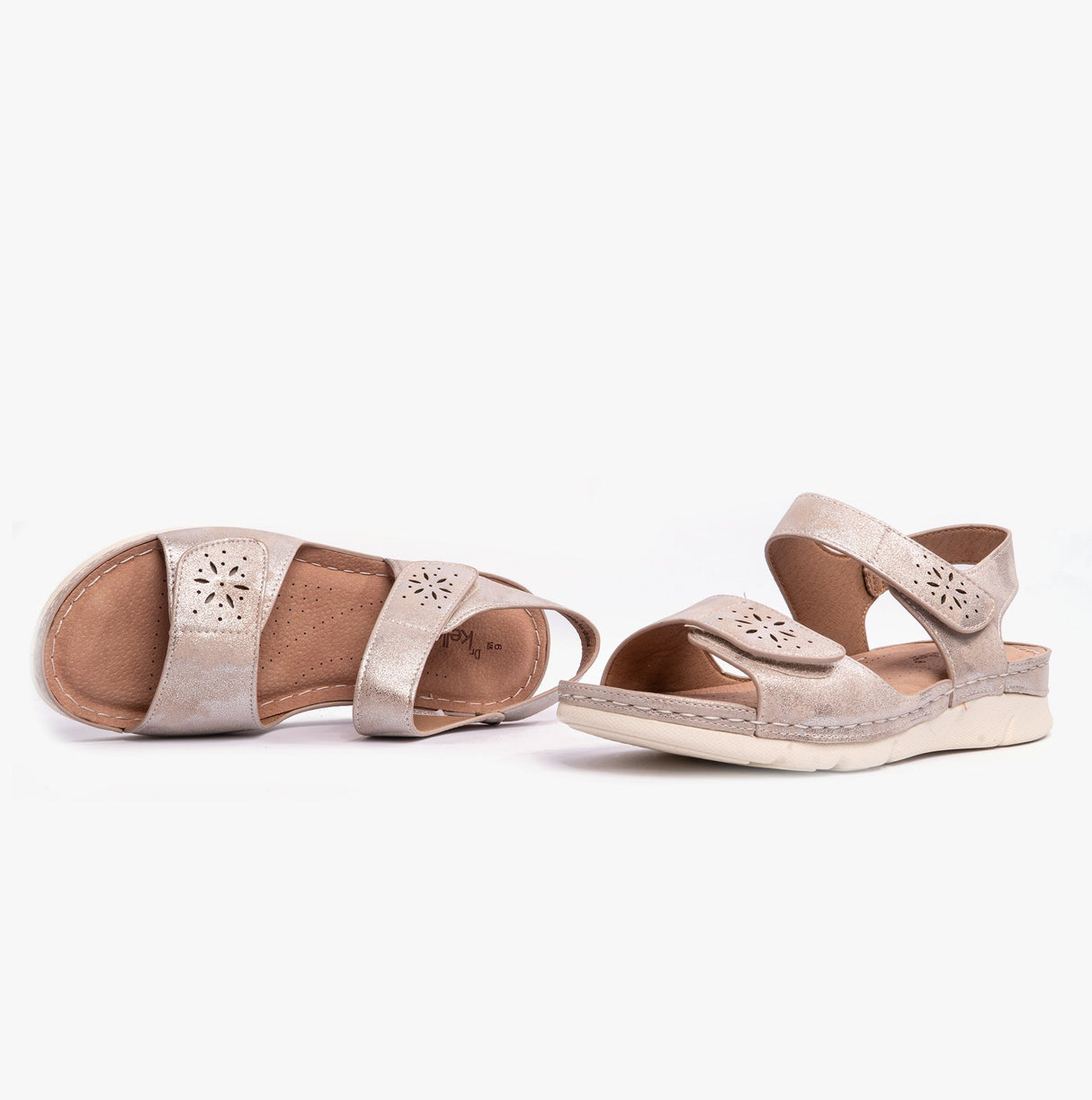 Dr Keller MARIE Womens Sandals Beige Metalic
