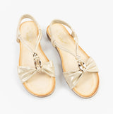 Dr Keller JAN Womens Sandals Gold Metallic