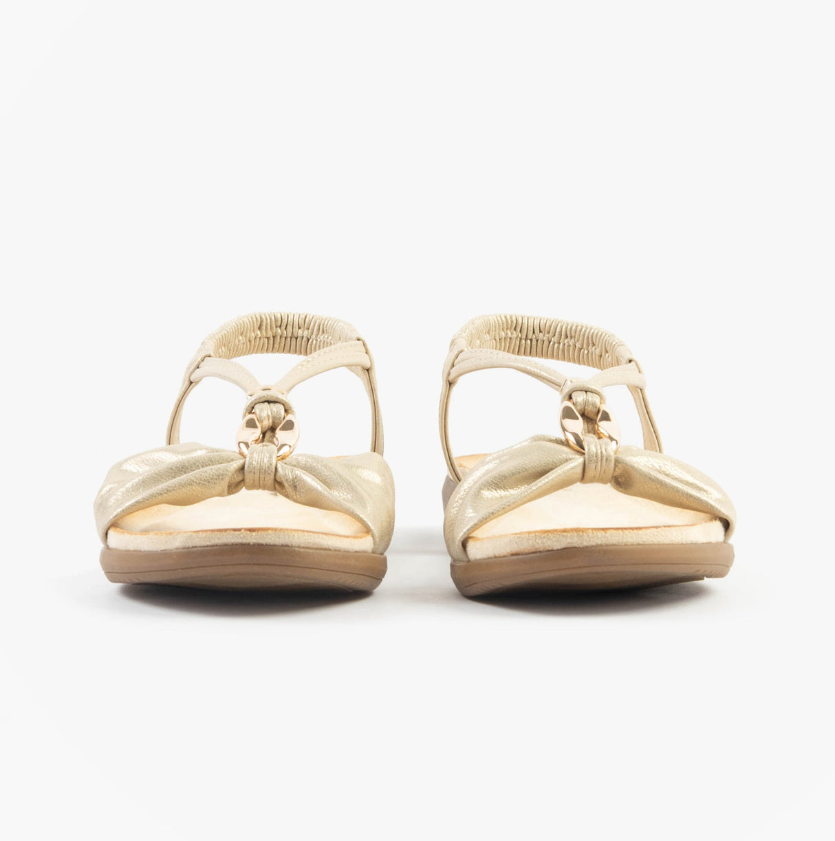 Dr Keller JAN Womens Sandals Gold Metallic